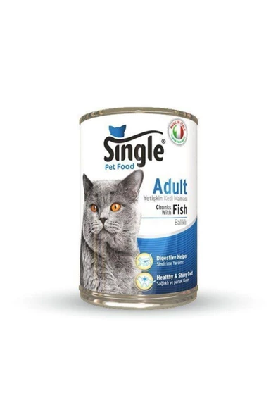 Single Balıklı Kedi Konservesi 415 gr