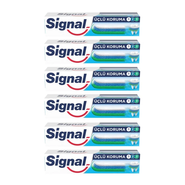 Signal Üçlü Koruma 50 ml Diş Macunu x 6 Adet