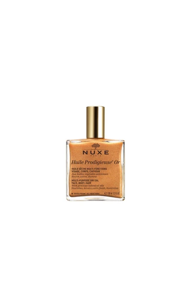 NUXE HUİLE PRODİGİEUSE OR ALTIN PARILTILI YÜZ VÜCUT SAÇLAR İÇİN ÇOK AMAÇLI KURU YAĞ 50 ML