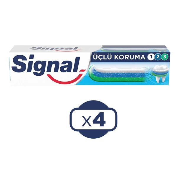 Signal Üçlü Koruma 50 ml Diş Macunu x 4 Adet - 2