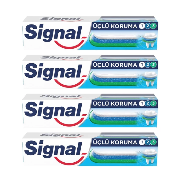 Signal Üçlü Koruma 50 ml Diş Macunu x 4 Adet