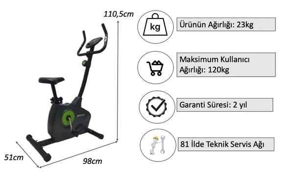 Proforce Proforce Dikey Kondisyon Bisikleti HES03 - 2