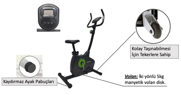 Proforce Proforce Dikey Kondisyon Bisikleti HES03 - 4