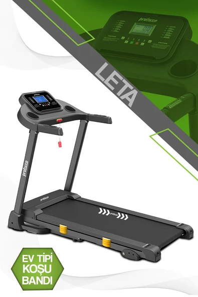 Proforce Leta Koşu Bandı Led Mavi Ekran, Kolay kurulum, Katlanabilir, 0-12km/sa