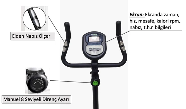Proforce Proforce Dikey Kondisyon Bisikleti HES03 - 5