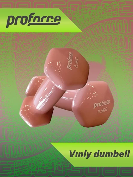 Proforce Vdb Dışı Vinil Kaplı Içi Çelik Döküm Ağırlık Dambıl 0.5 Kg -tek Adet