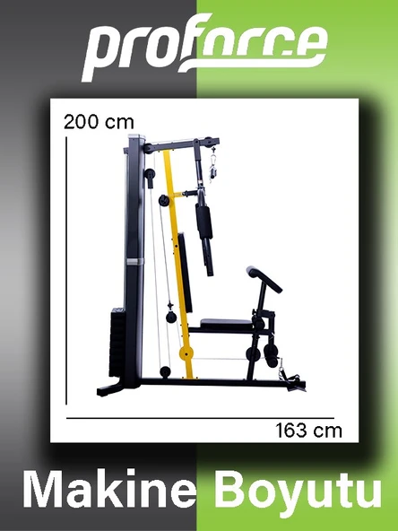 Proforce Emh07- Tek Kişilik Çok Fonksiyonlu Ayarlanabilir Ağırlık Çalışma İstasyonu - 2