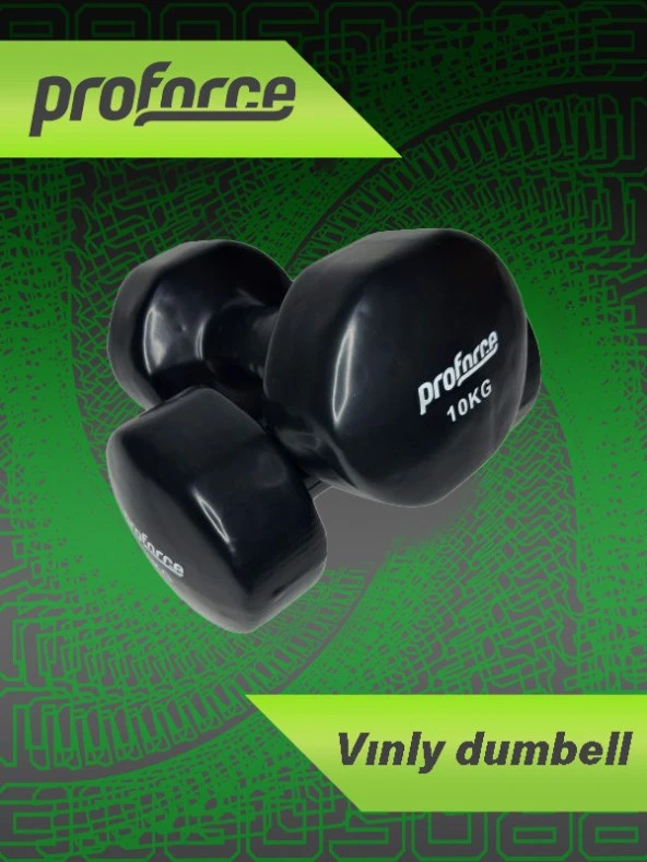 Proforce Vdb Dışı Vinil Kaplı Içi Çelik Döküm Ağırlık Dambıl 10 Kg -tek Adet