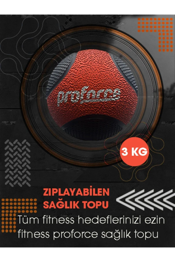 Proforce Proforce Zıplayan Sağlık Topu 3 Kg St3
