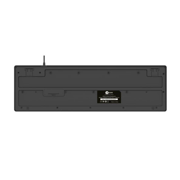 Lenovo Lecoo KB101 USB Kablolu Klavye Q Siyah - 4