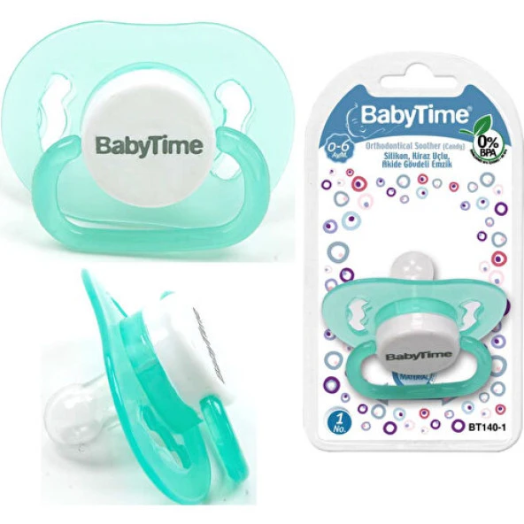 Baby Time Silikon Kiraz Uçlu Akide Gövdeli Emzik N.2