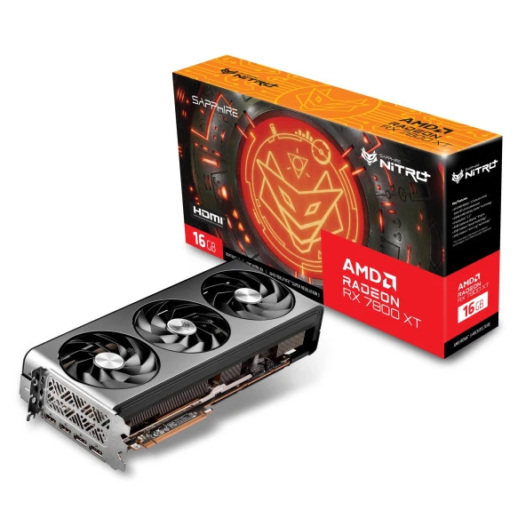 Sapphire Radeon RX7800XT Nitro+ 16GB GDDR6 256Bit HDMI/DP ARGB Ekran Kartı