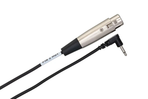 HOSA XVM-305F XLR (F) 3.5 mm TS (M) Mono mikrofon kablosu 1.5 Mt.