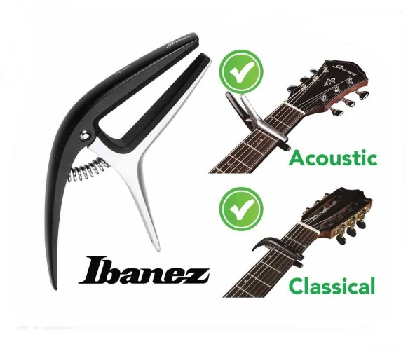 Ibanez ICGC10 Universal Capodaster İki Taraflı Gitar Kaposu - 1