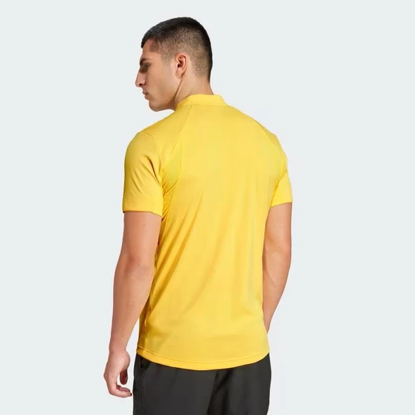Adidas IS8969 Tennis Heat.Rdy Pro Freelift Henley Polo Erkek Sarı Tişört - 2