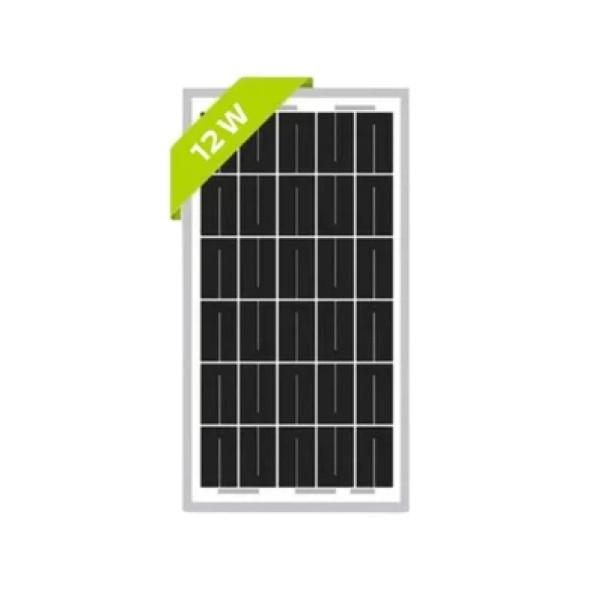 12W  12V Monokristal Solar Panel