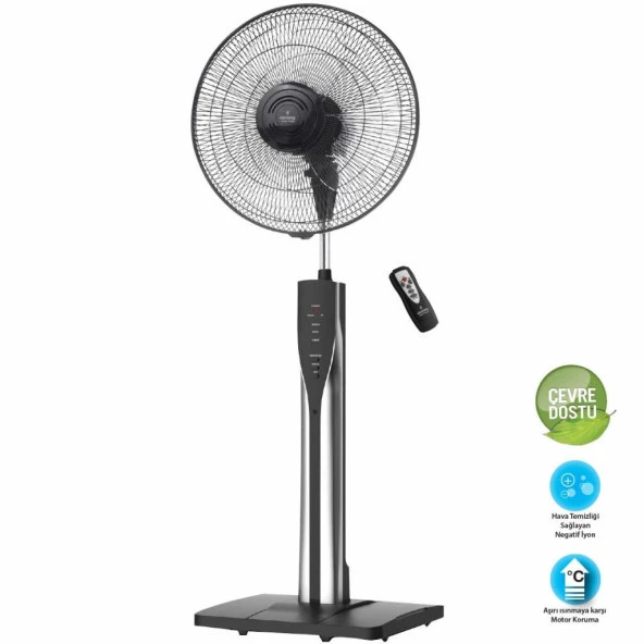 Airking Ottowa 18'' 65 Watt Negatif İyon, Kumandalı Vantilatör