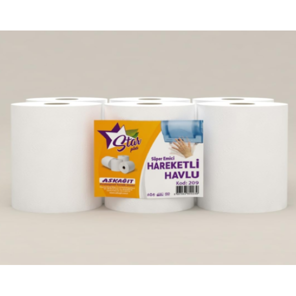 APEX HAREKETLİ HAVLU 21 CM 6 RULO 3KG