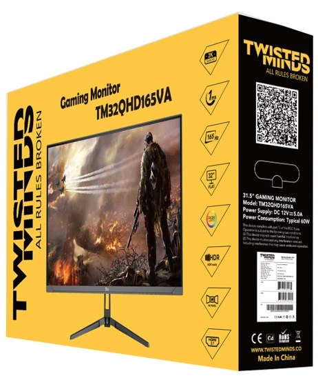TWISTED MINDS 32 TM32QHD165VA QHD 165HZ 1MS HDMI DP HDR FAST VA ÇERÇEVESİZ GAMING MONİTÖR - 5