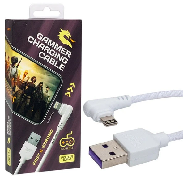 Powerway GM3 Usb 3.1 A Örgülü iPhone Uyumlu Gaming Oyuncu Kablosu