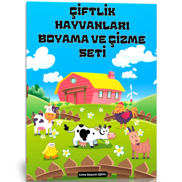 Çiftlik Hayvanları Boyama ve Çizme Seti