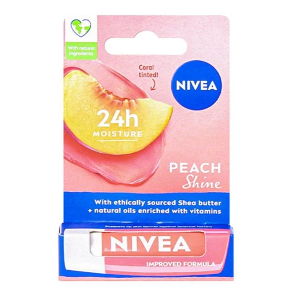 Nivea Lip Peach Shine Dudak Bakım Kremi 4,8gr