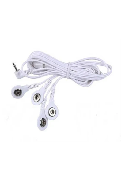 Nordmende 4 Uçlu Çıtçıtlı Tens Pedi Kablosu Elektrot Tens Pedi Masaj Aleti Kablosu - 2
