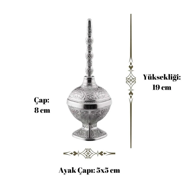 Dekor Amaçlı Ebruli Güldanlık Nikel - Resim 2