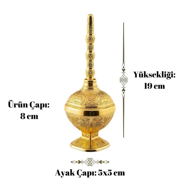 Dekor Amaçlı Ebruli Güldanlık Altın - 2