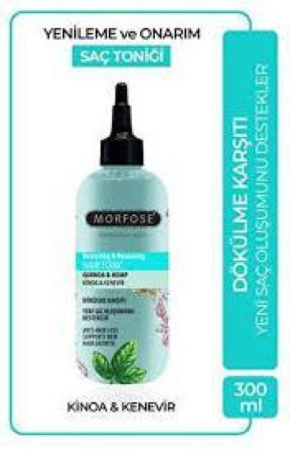 MORFOSE YAPILANDIRICI VE ONARICI SAÇ TONİĞİ - KINOA KENEVİR 300 ML