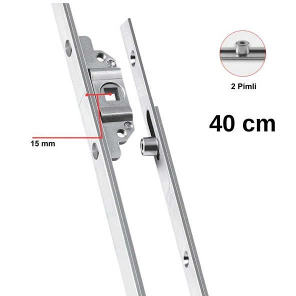 Kale 40 cm Tek Açılım Pencere  İspanyolet