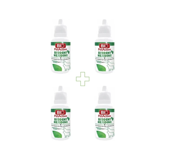 Biopetactive Hexidine (Ağız Ve Diş Bakım Ürünü) 50Ml x 4 Adet