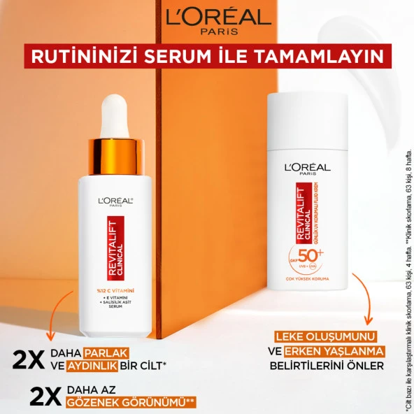 L'Oréal Paris Revitalift Clinical SPF 50+ Günlük Yüksek UV Korumalı Yüz Güneş Kremi 50ml - 5