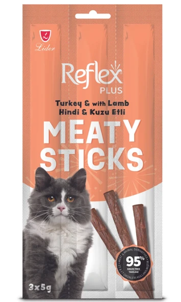 Reflex Sticks Kedi Ödülü Hindi ve Kuzulu 3x5 Gr