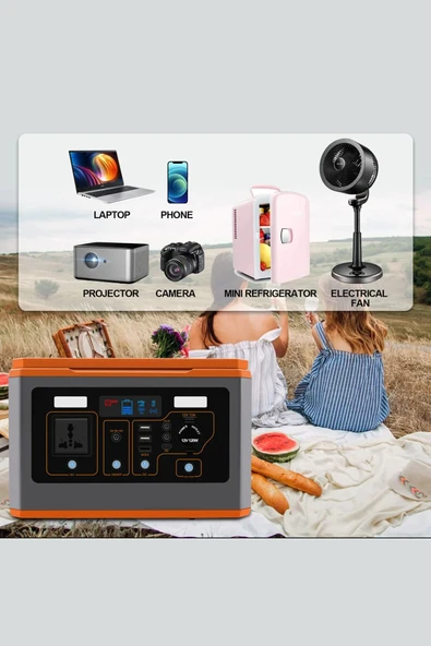 Taşınabilir Güç Kaynağı – Acil Durum, Kamp, Tekne, Wireless Şarjlı Batarya ve LED Aydınlatma Ünitesi - 8