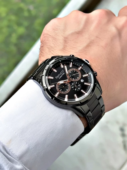 Ferrucci Function FCF.13605FM.05 Çelik Kordon Erkek Kol Saati - Resim 3