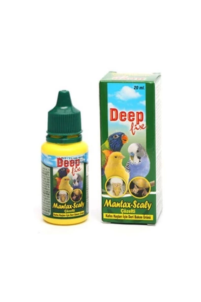 Deep Mantax-Scaly Kafes Kuşları İçin Deri Bakım Ürünü 20 ml