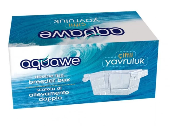 Aquawe Akvaryum ikili Balık Yavruluğu 19,5x10 cm