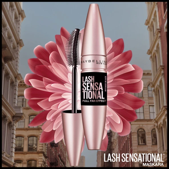 Maybelline New York Lash Sensational Yelpaze Etkili Intense Black Maskara - Ekstra Siyah - 6