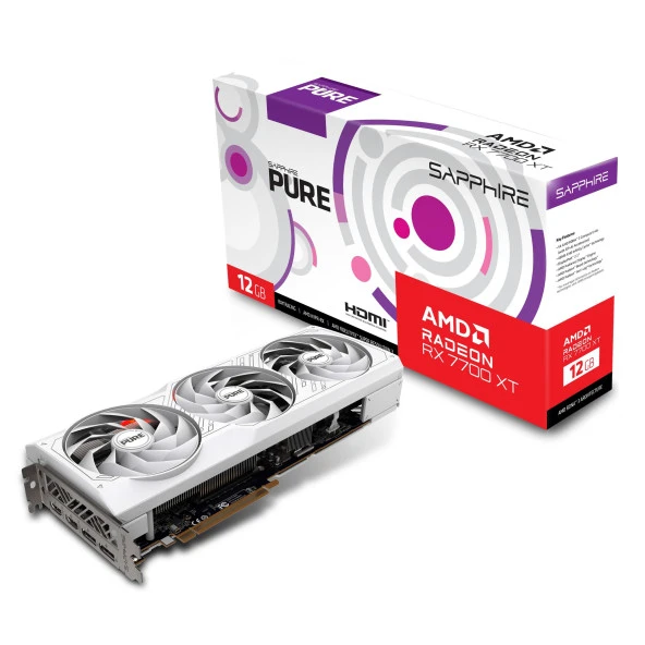 Sapphire Radeon RX7700XT Pure 12GB GDDR6 192Bit HDMI/DP Ekran Kartı