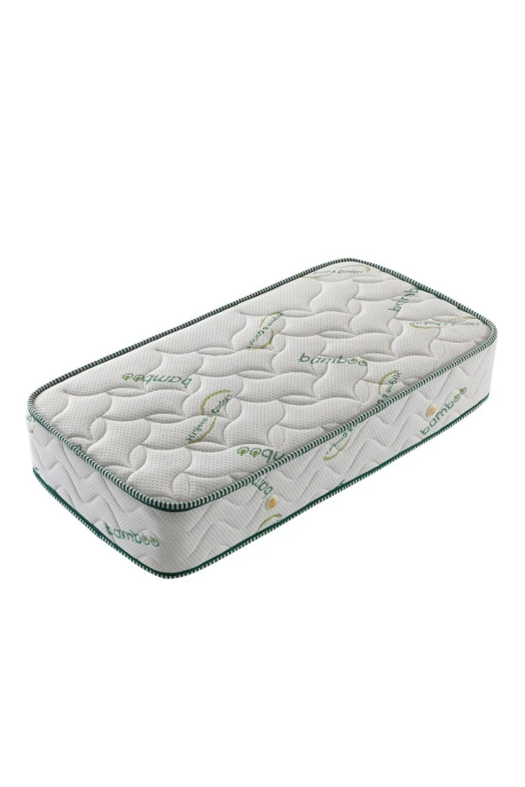 Bamboo Kumaş Ortopedik Yaylı Yatak Lüx Soft Ortopedik Yaylı Yatak 80x130 Cm Yaylı Yatak.