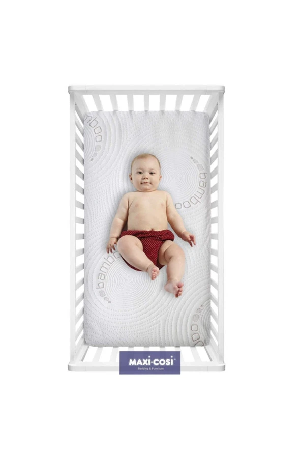 80X130 MAXİ-COSİ BAMBOO VİSCO BEBEK YATAĞI 80*130 PARK BEŞİK YATAĞI 80x130 VİSCO YATAK - 3