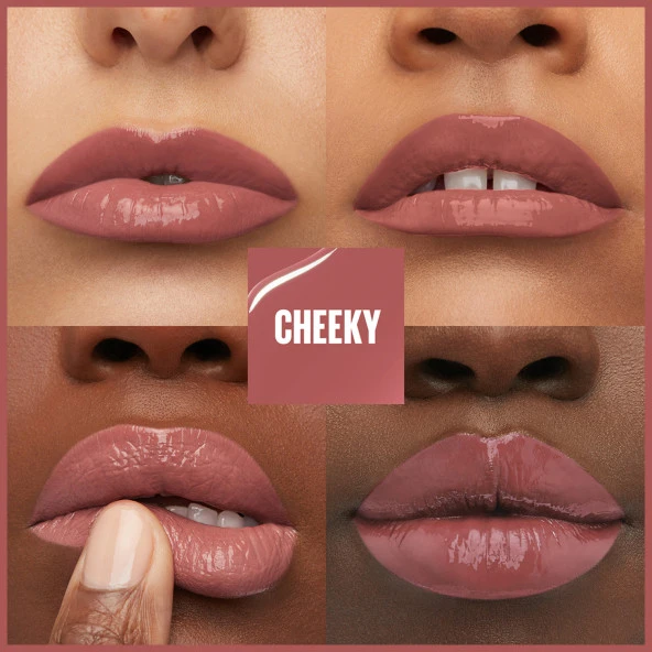 Maybelline New York Super Stay Vinyl Ink Uzun Süre Kalıcı Likit Parlak Ruj 35 Cheeky - 2