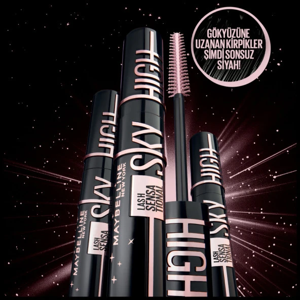Maybelline New York Lash Sensational Sky High Cosmic Black Maskara - 5