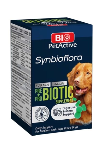 Biopetactive Synbioflora Probiotic Büyük Irk Köpek 72 gr 60 Tablet