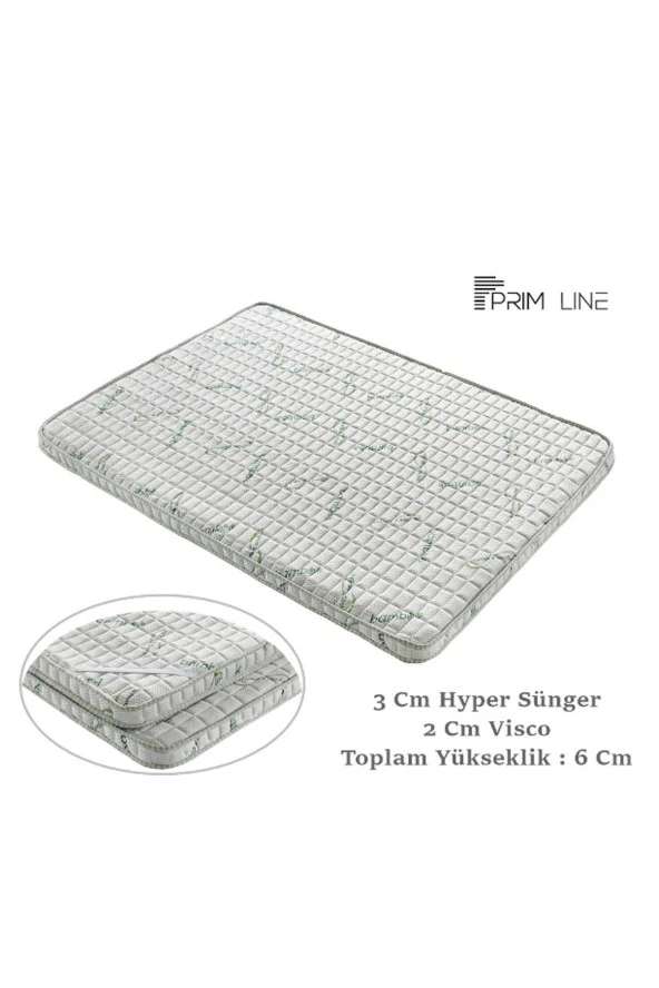 Hygiene Bamboo 70x190 Cm Ortopedik Yatak Şiltesi Visco Yatak Pedi - Resim 2