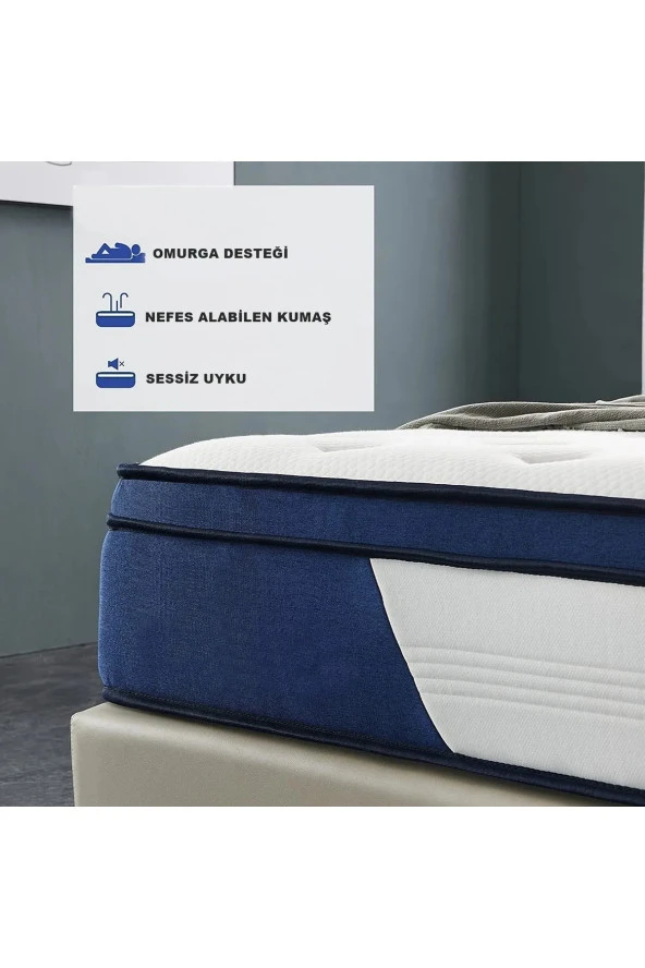 Yaylı Yatak Kuş Tüyü Pedli Yatak Tek Kişilik Çift Kişilik Çocuk Yatakları - Resim 3