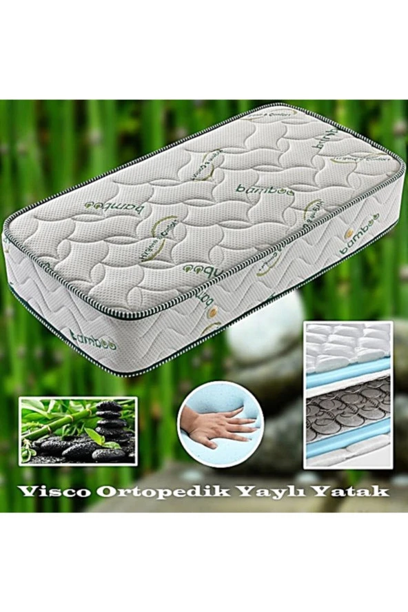 Ortopedik Visco Yaylı Yatak Tek Kişilik Çift Kişilik Bambu Visco Yatak ürün görseli