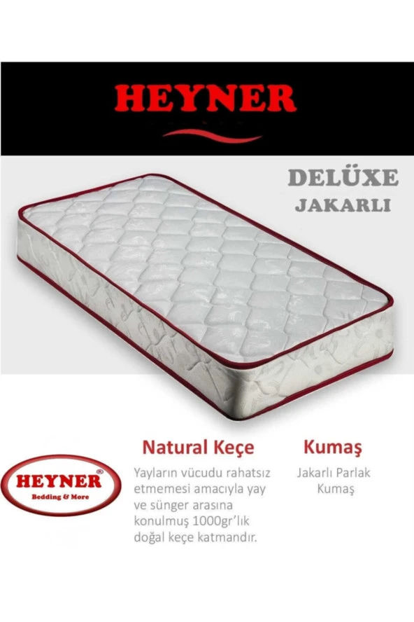 DELÜXE Jakarlı Ortopedik Yaylı Yatak 75x170 Cm - Resim 2