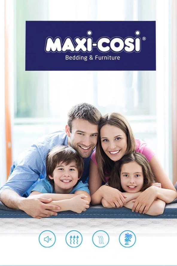 Maxi-Cosi 120x200 Cotton Ortopedik Yatak Şiltesi Visco Yatak Pedi - Resim 6